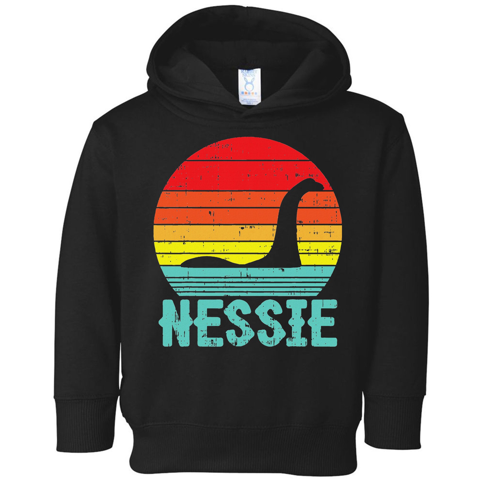 Nessie Loch Ness Monster Retro Nessy Animal Lover Toddler Hoodie