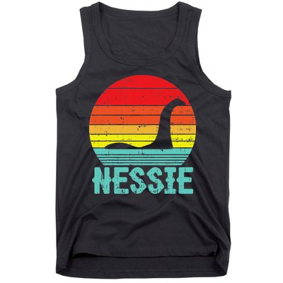 Nessie Loch Ness Monster Retro Nessy Animal Lover Tank Top