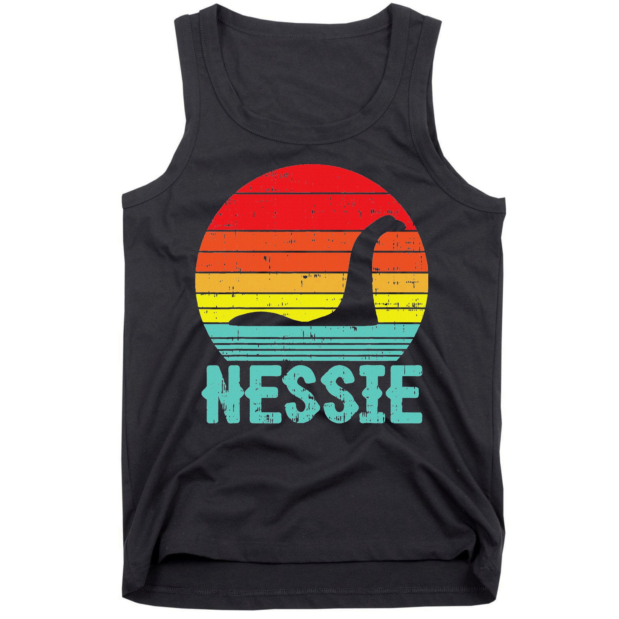 Nessie Loch Ness Monster Retro Nessy Animal Lover Tank Top