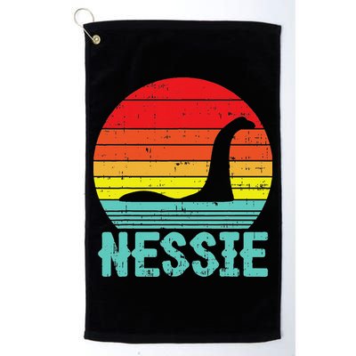Nessie Loch Ness Monster Retro Nessy Animal Lover Golf Towel
