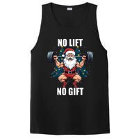 No Lift No Gift Santa Claus Christmas Gym Bodybuilding PosiCharge Competitor Tank