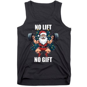 No Lift No Gift Santa Claus Christmas Gym Bodybuilding Tank Top