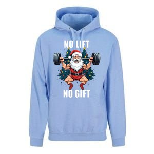 No Lift No Gift Santa Claus Christmas Gym Bodybuilding Unisex Surf Hoodie