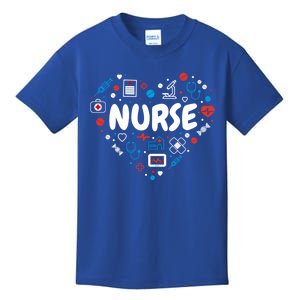 Nurse Love Nursing Student Rn Funny Gift Cool Gift Kids T-Shirt