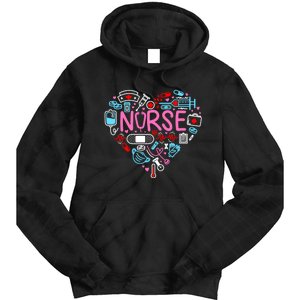 Nurse Love Nursing Student Rn Life Thank You Gifts Tie Dye Hoodie