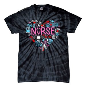 Nurse Love Nursing Student Rn Life Thank You Gifts Tie-Dye T-Shirt