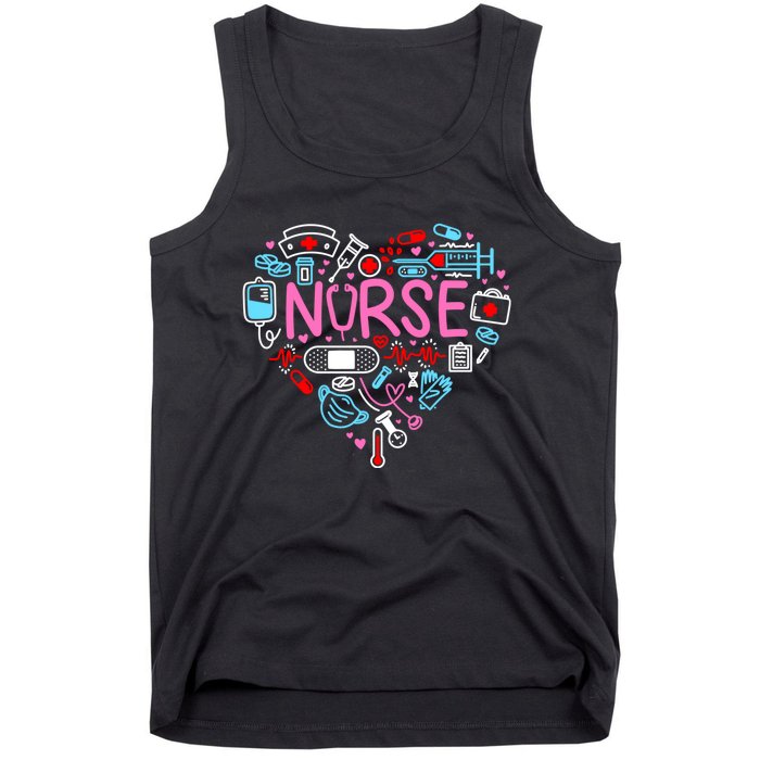 Nurse Love Nursing Student Rn Life Thank You Gifts Tank Top