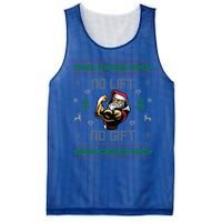 No Lift No Gift Gym Powerlifting Ugly Christmas Sweater Sant Funny Gift Mesh Reversible Basketball Jersey Tank