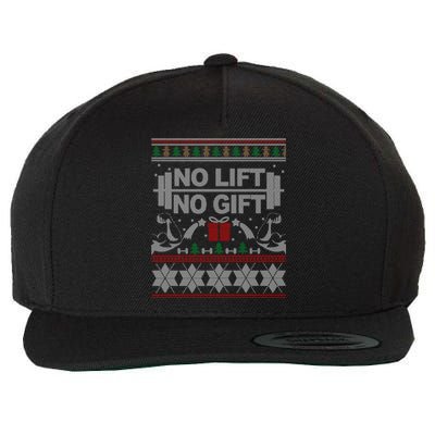 No Lift No Gift Ugly Christmas Sweater Bodybuilder Xmas Gift Cool Gift Wool Snapback Cap