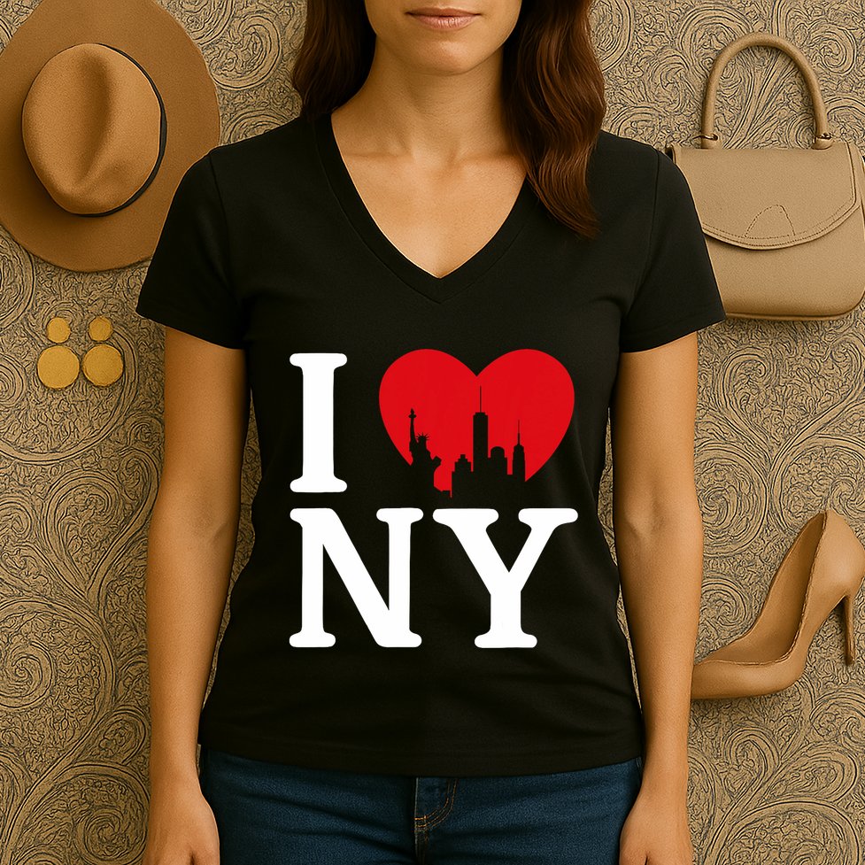 Nyc Love New York Love Ny Love Women's V-Neck T-Shirt