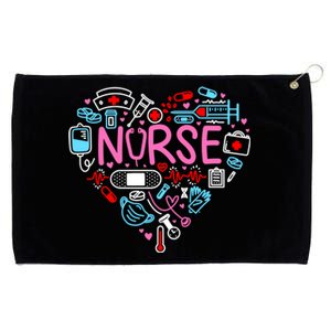 Nurse Love Nursing Student Rn Life Thank You Funny Gift Gift Grommeted Golf Towel