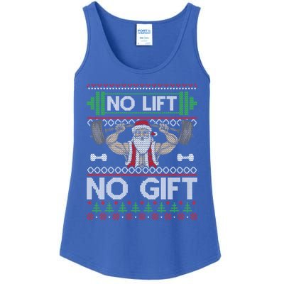 No Lift No Gift No Lift No Gift Christmas Swea Ladies Essential Tank