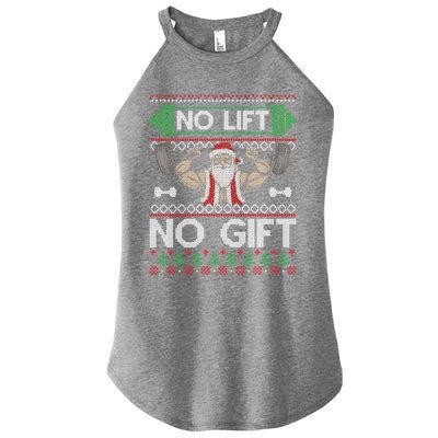 No Lift No Gift No Lift No Gift Christmas Swea Women's Perfect Tri Rocker Tank