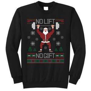 No Lift No Gift Ugly Christmas Sweater Gym Santa Long Sleeve Long Sleeve TShirt Sweatshirt