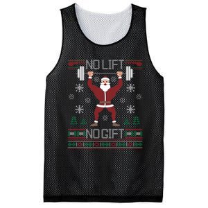 No Lift No Gift Ugly Christmas Sweater Gym Santa Long Sleeve Long Sleeve TShirt Mesh Reversible Basketball Jersey Tank