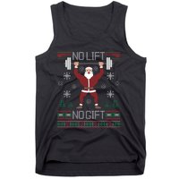 No Lift No Gift Ugly Christmas Sweater Gym Santa Long Sleeve Long Sleeve TShirt Tank Top