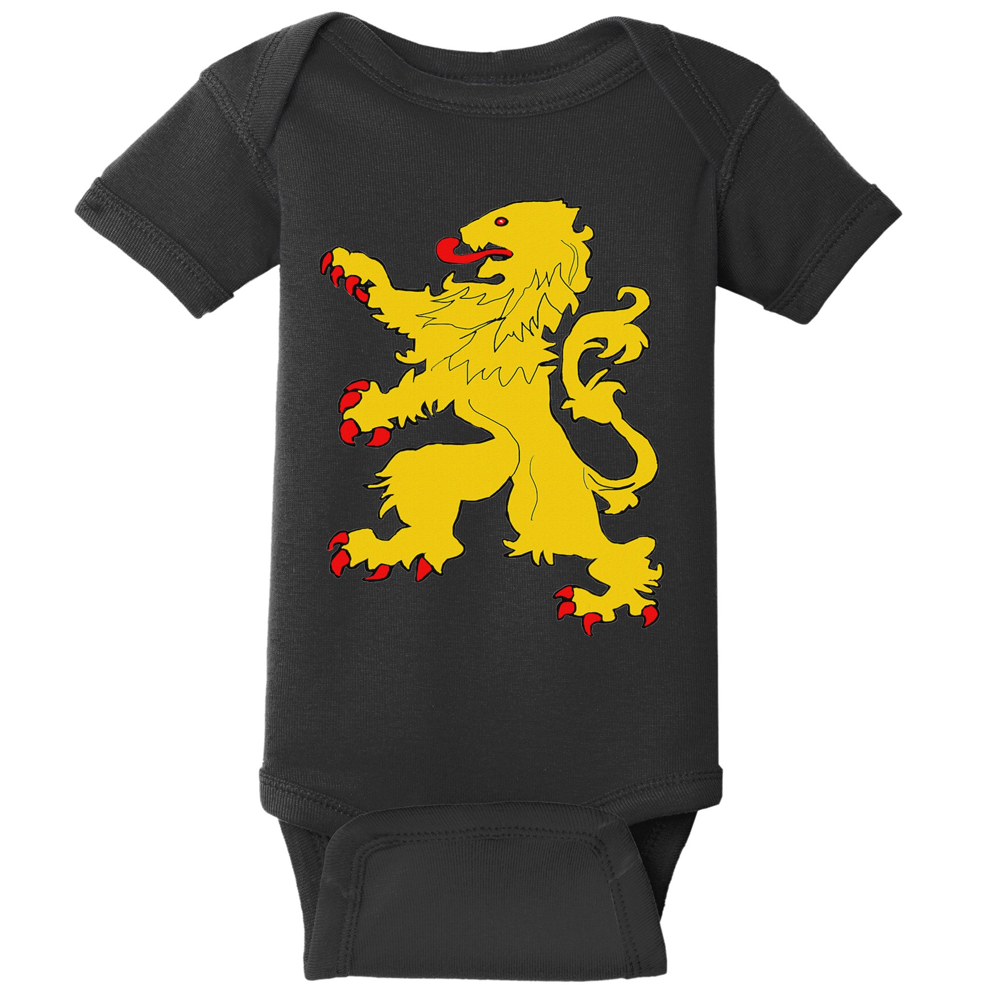 Netherlands Lion Nederland Oranje Crest Dutch Pride Roots Baby Bodysuit