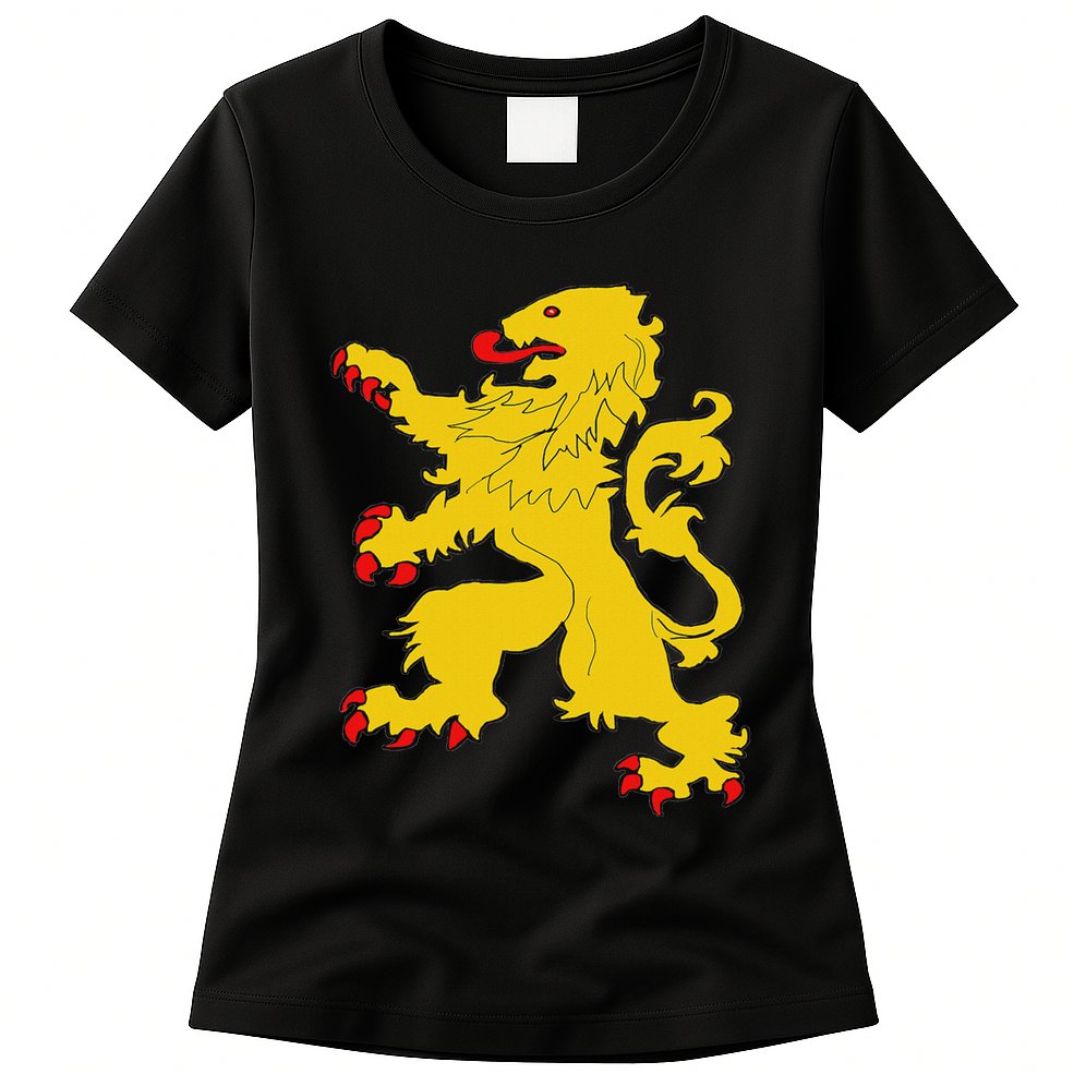 Netherlands Lion Nederland Oranje Crest Dutch Pride Roots Womens T-Shirt