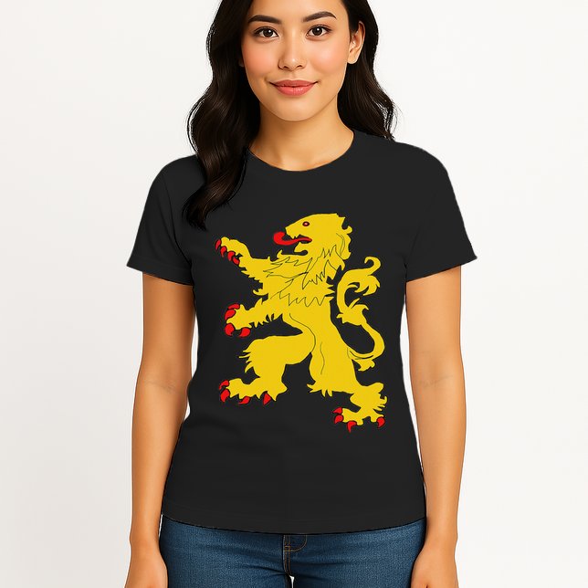 Netherlands Lion Nederland Oranje Crest Dutch Pride Roots Womens T-Shirt