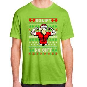 No Lift No Gift Ugly Christmas Adult ChromaSoft Performance T-Shirt