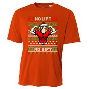 No Lift No Gift Ugly Christmas Cooling Performance Crew T-Shirt