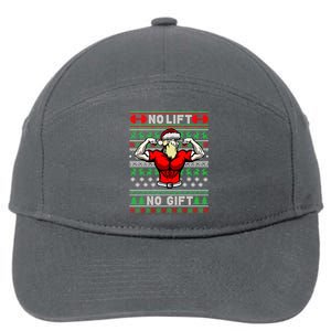 No Lift No Gift Ugly Christmas 7-Panel Snapback Hat