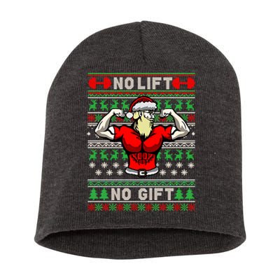 No Lift No Gift Ugly Christmas Short Acrylic Beanie