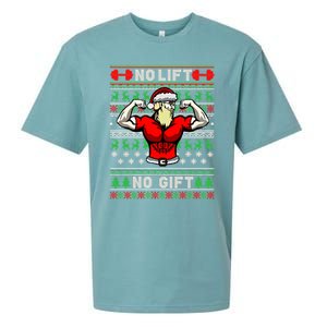 No Lift No Gift Ugly Christmas Sueded Cloud Jersey T-Shirt