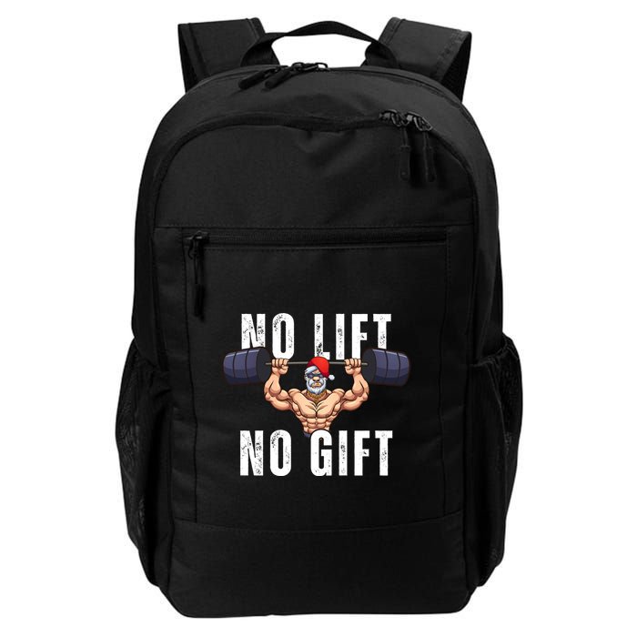 No Lift No Gift Funny Santa Gym Backpack