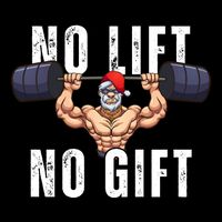 No Lift No Gift Funny Santa Gym Backpack