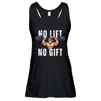 No Lift No Gift Funny Santa Gym Ladies Essential Flowy Tank