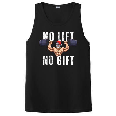 No Lift No Gift Funny Santa Gym PosiCharge Competitor Tank