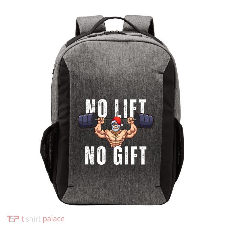 No Lift No Gift Funny Santa Gym Vector Backpack