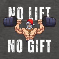 No Lift No Gift Funny Santa Gym Vector Backpack
