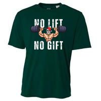 No Lift No Gift Funny Santa Gym Cooling Performance Crew T-Shirt