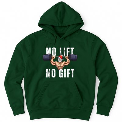 No Lift No Gift Funny Santa Gym Hoodie