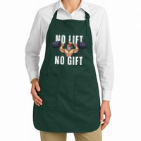 No Lift No Gift Funny Santa Gym Apron