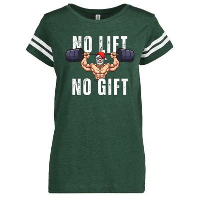 No Lift No Gift Funny Santa Gym Enza Ladies Jersey Football T-Shirt