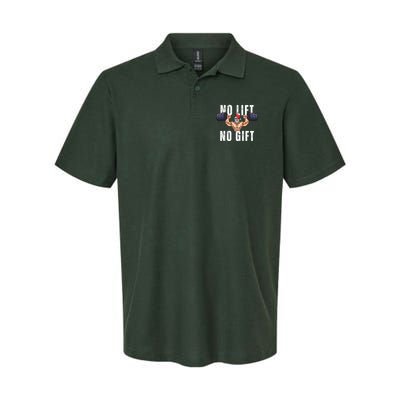 No Lift No Gift Funny Santa Gym Polo