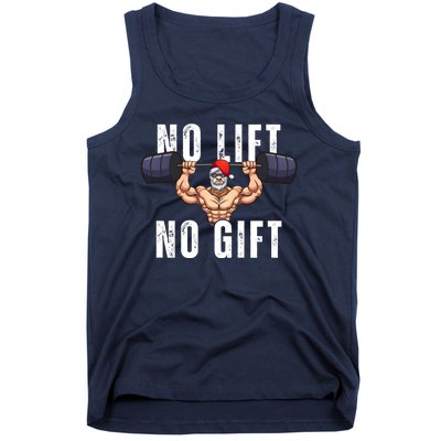 No Lift No Gift Funny Santa Gym Tank Top