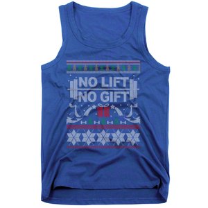 No Lift No Gift Ugly Christmas Sweater Bodybuilder Xmas Gift Cool Gift Tank Top