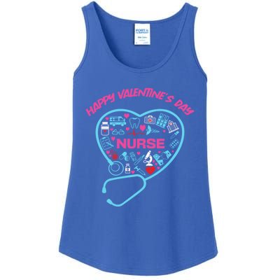 Nurse Love Nursing Student Registered Nurse Valentine Day Cool Gift Ladies Essential Tank