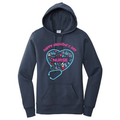 Nurse Love Nursing Student Registered Nurse Valentine Day Cool Gift Women's Pullover Hoodie