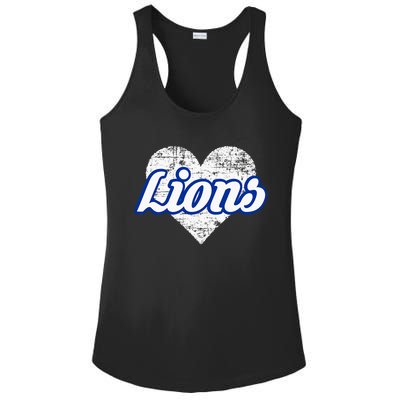 Northwest Lions Over Heart Ladies PosiCharge Competitor Racerback Tank