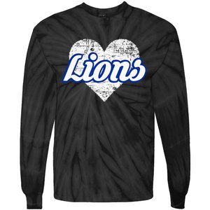 Northwest Lions Over Heart Tie-Dye Long Sleeve Shirt