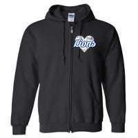 Northwest Lions Over Heart Full Zip Hoodie