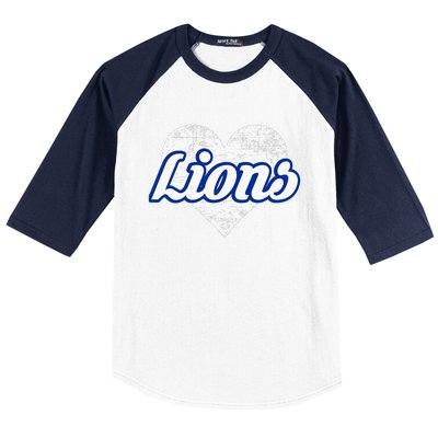 Northwest Lions Over Heart Baseball Sleeve Shirt