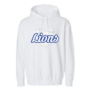 Northwest Lions Over Heart Garment-Dyed Fleece Hoodie