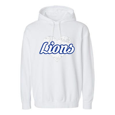 Northwest Lions Over Heart Garment-Dyed Fleece Hoodie