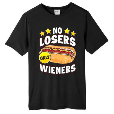 No Losers Only Wieners Hot Dog Pun Wurst Family Grilling Gift Tall Fusion ChromaSoft Performance T-Shirt